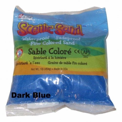 Scenic Sand™ Craft Colored Sand, Dark Blue, 1 lb (454 g) Bag